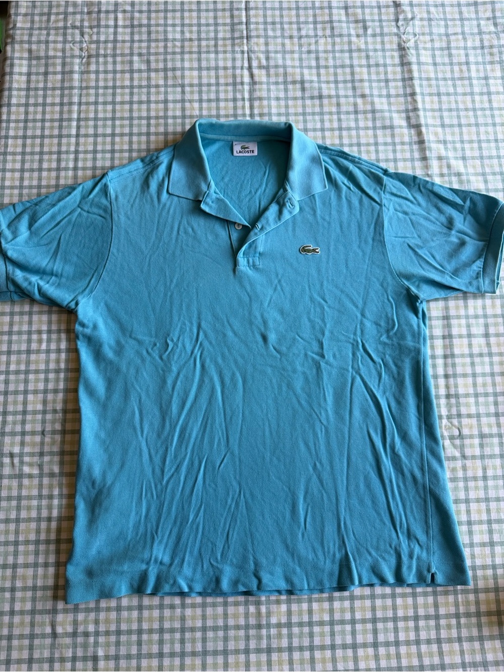 Lacoste Men's Light Aqua Polo Shirt